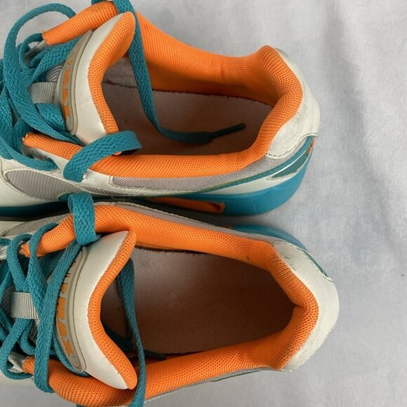 Nike Air Max Coliseum Racer Shoes Women’s Size 7 Teal White Orange 553441-036 - Picture 8 of 11